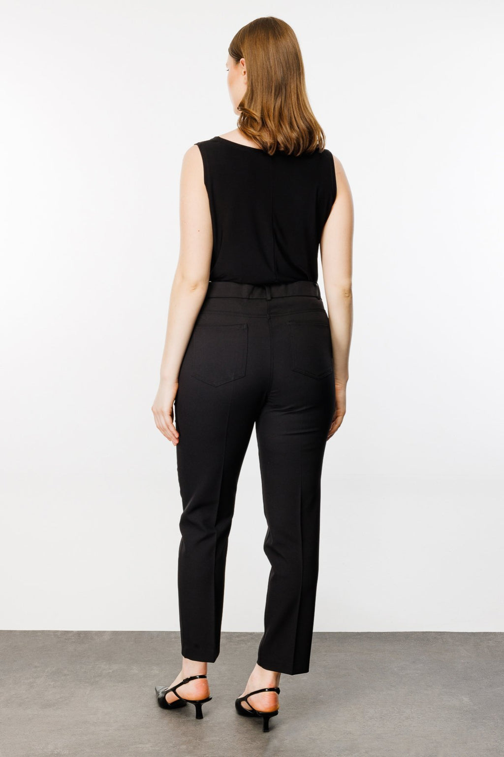 Ekol Minimalist Yüksek Bel Midi Kadın Pantolon - Günlük & İş Kombini