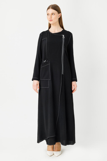 Müsemma Minimalist Uzun Kol Maxi Elbise - Günlük Şıklık