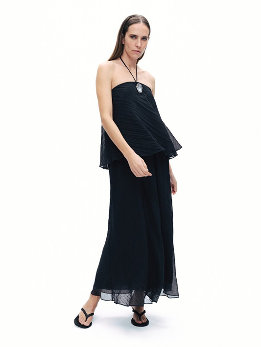 Boyundan Bağlamalı Maxi Abiye Elbise Nocturne