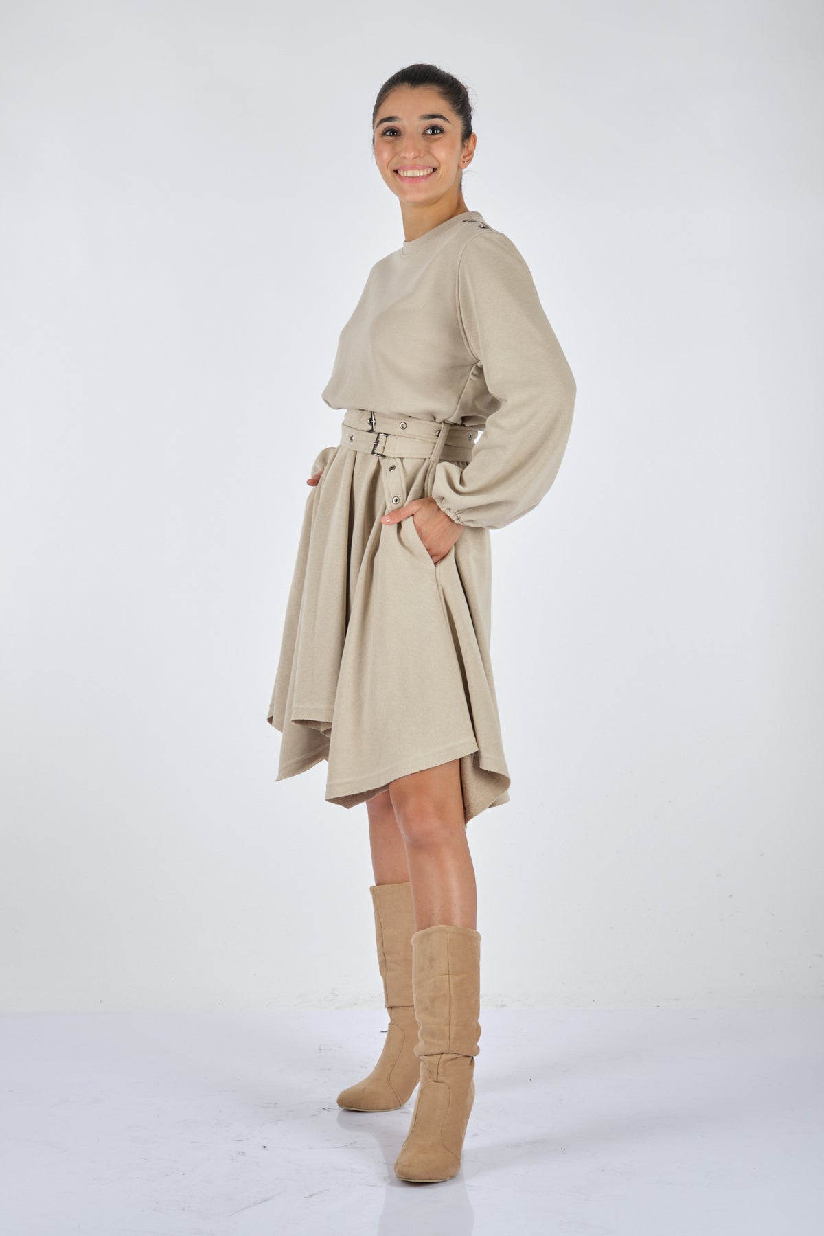 Unique Mode Minimalist Oversize Midi Elbise - Günlük & Özel Gün