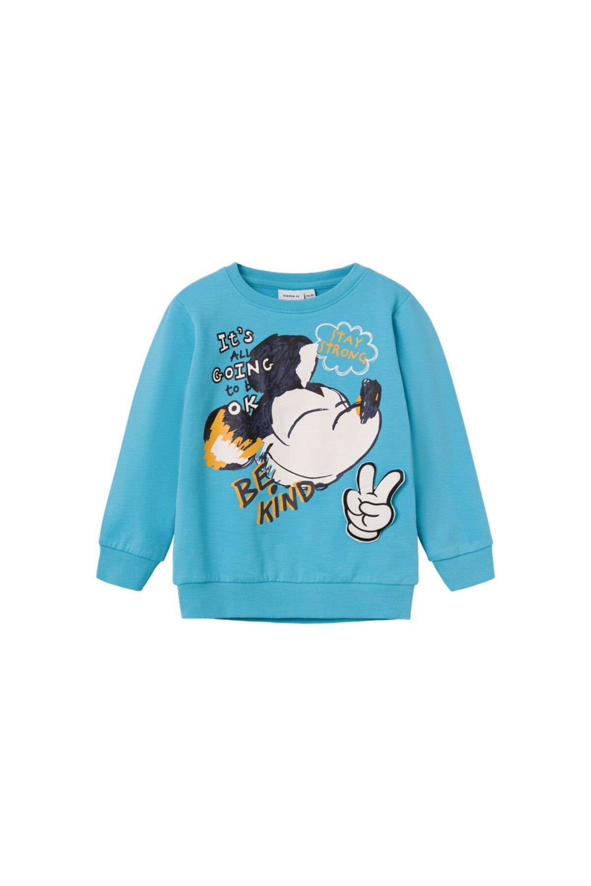 Erkek Çocuk Mickey Mouse Baskılı Uzun Kol Sweatshirt-Yumuşak ve Konforlu Translation missing: tr.content.product_image_secondary