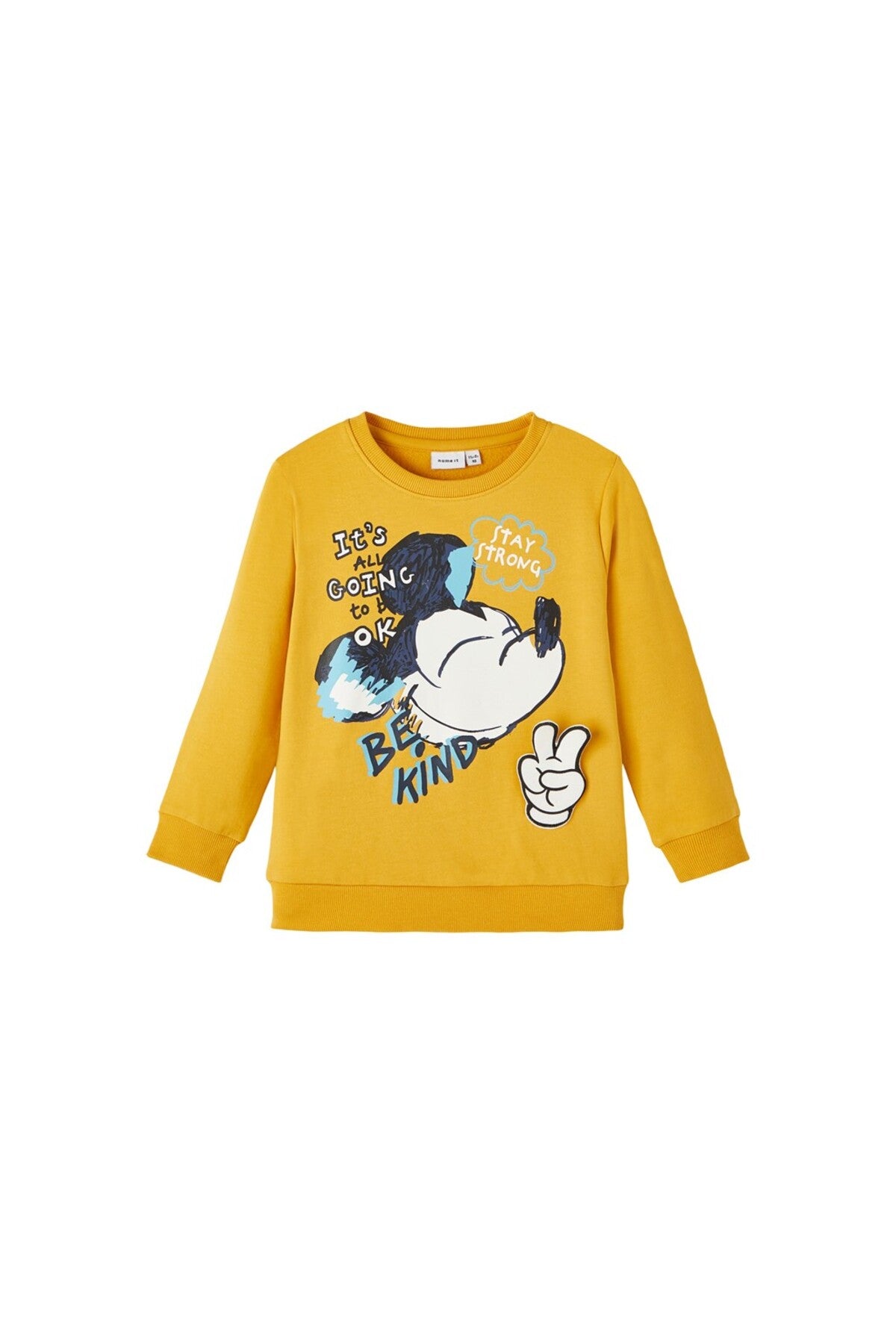 Erkek Çocuk Mickey Mouse Baskılı Uzun Kol Sweatshirt-Yumuşak ve Konforlu Translation missing: tr.content.product_image_main