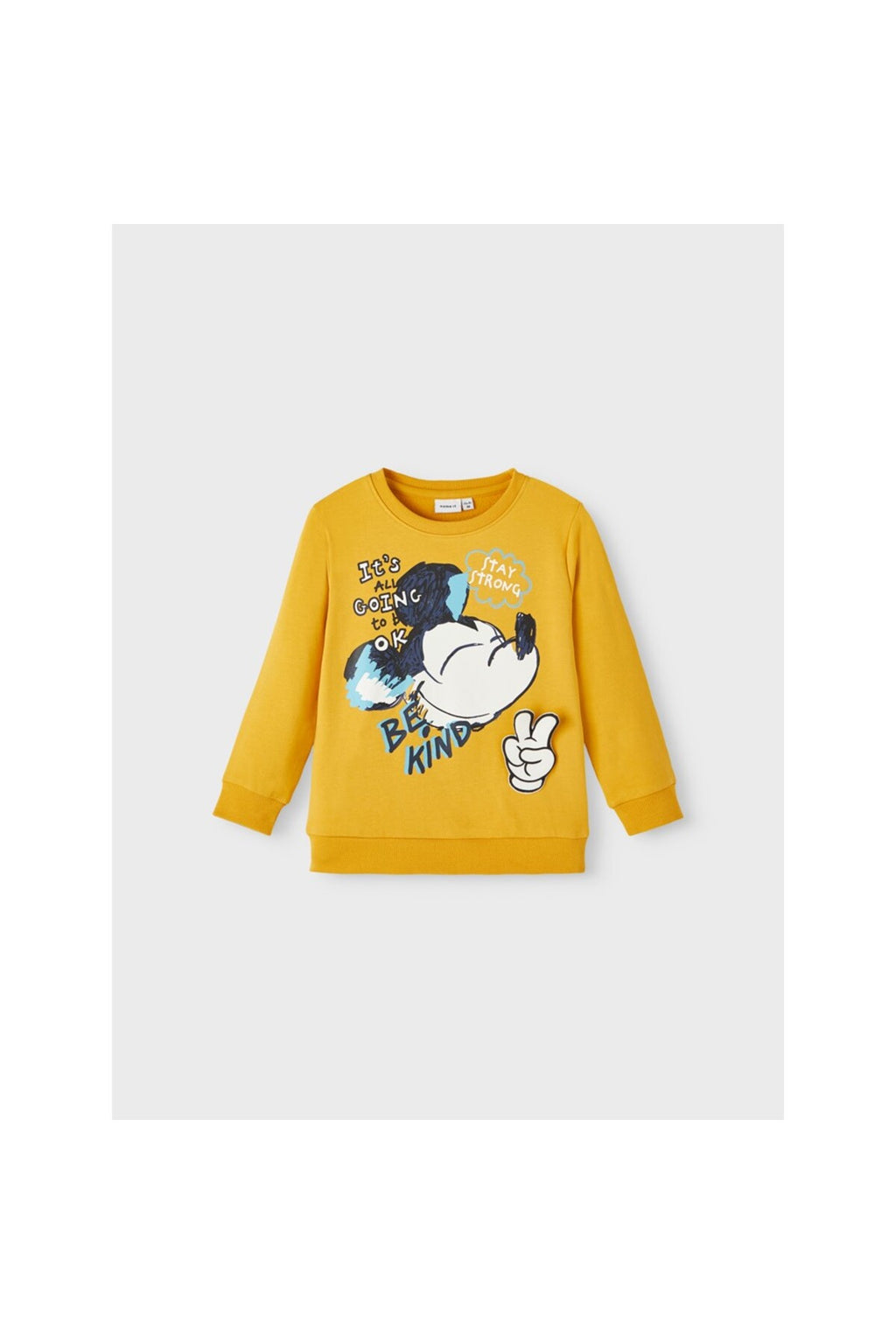 Erkek Çocuk Mickey Mouse Baskılı Uzun Kol Sweatshirt-Yumuşak ve Konforlu
