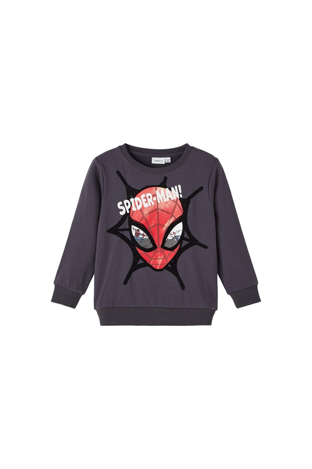 Erkek Çocuk Örümcek Adam Desenli Uzun Kol Sweatshirt-Günlük Kullanım