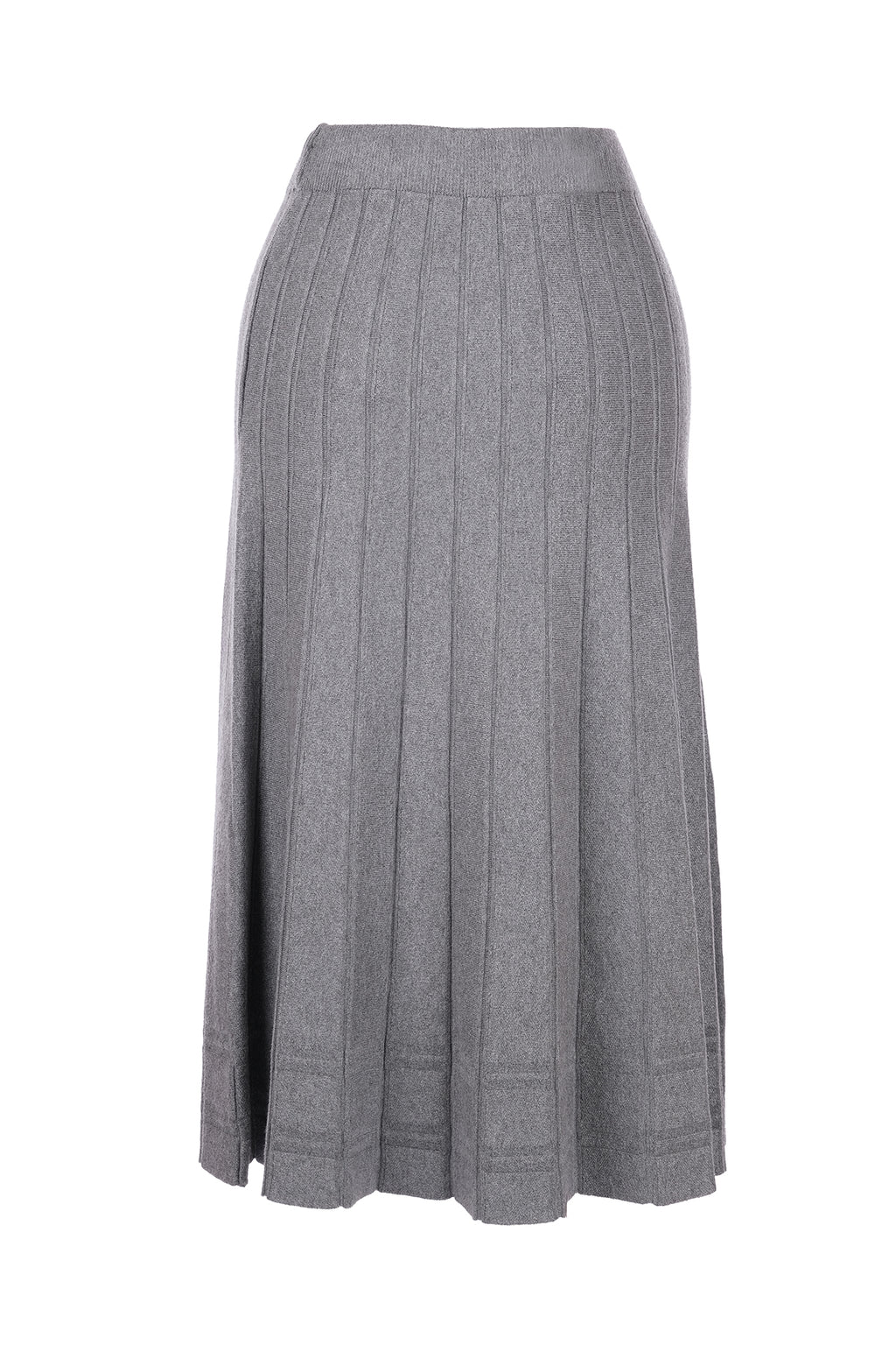 On Midi Pileli Triko Etek - Minimalist Stil