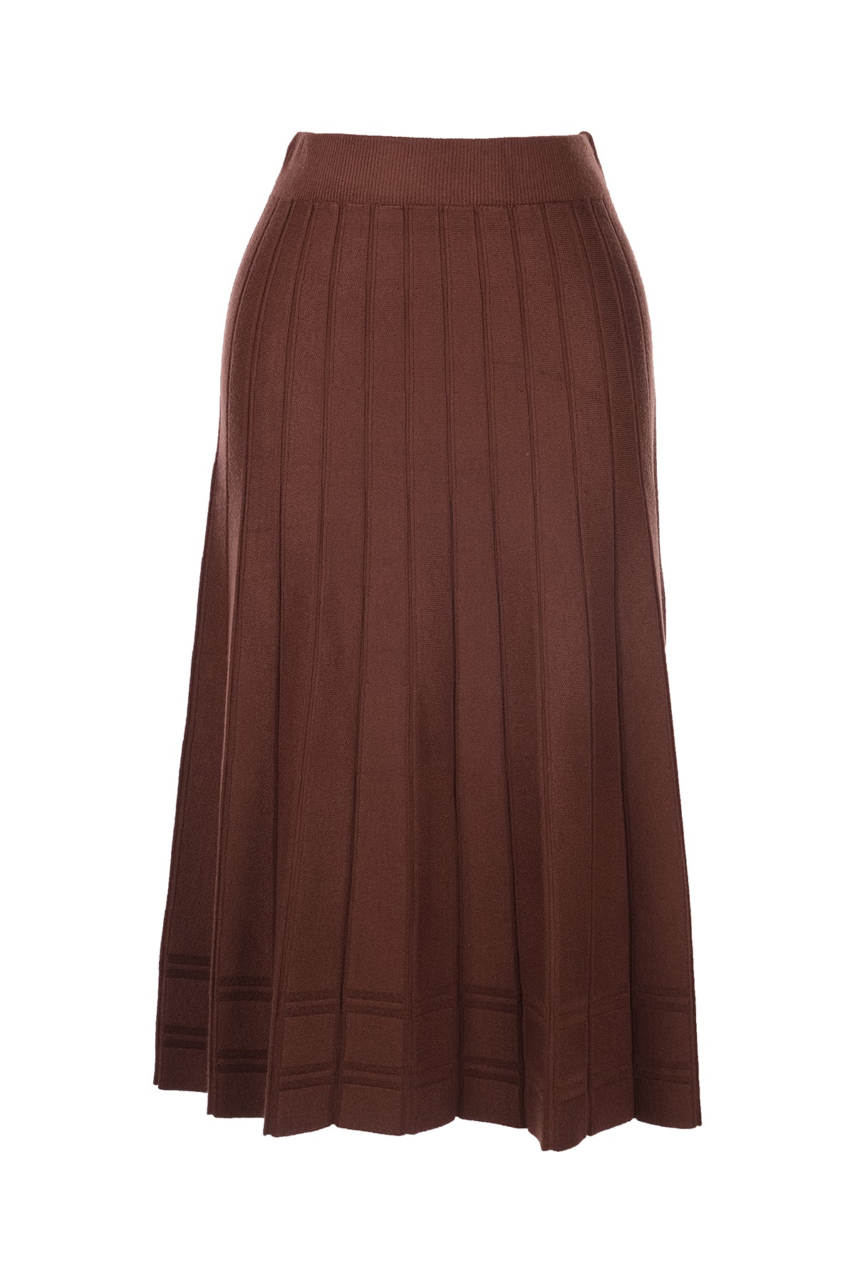 On Midi Pileli Triko Etek - Minimalist Stil