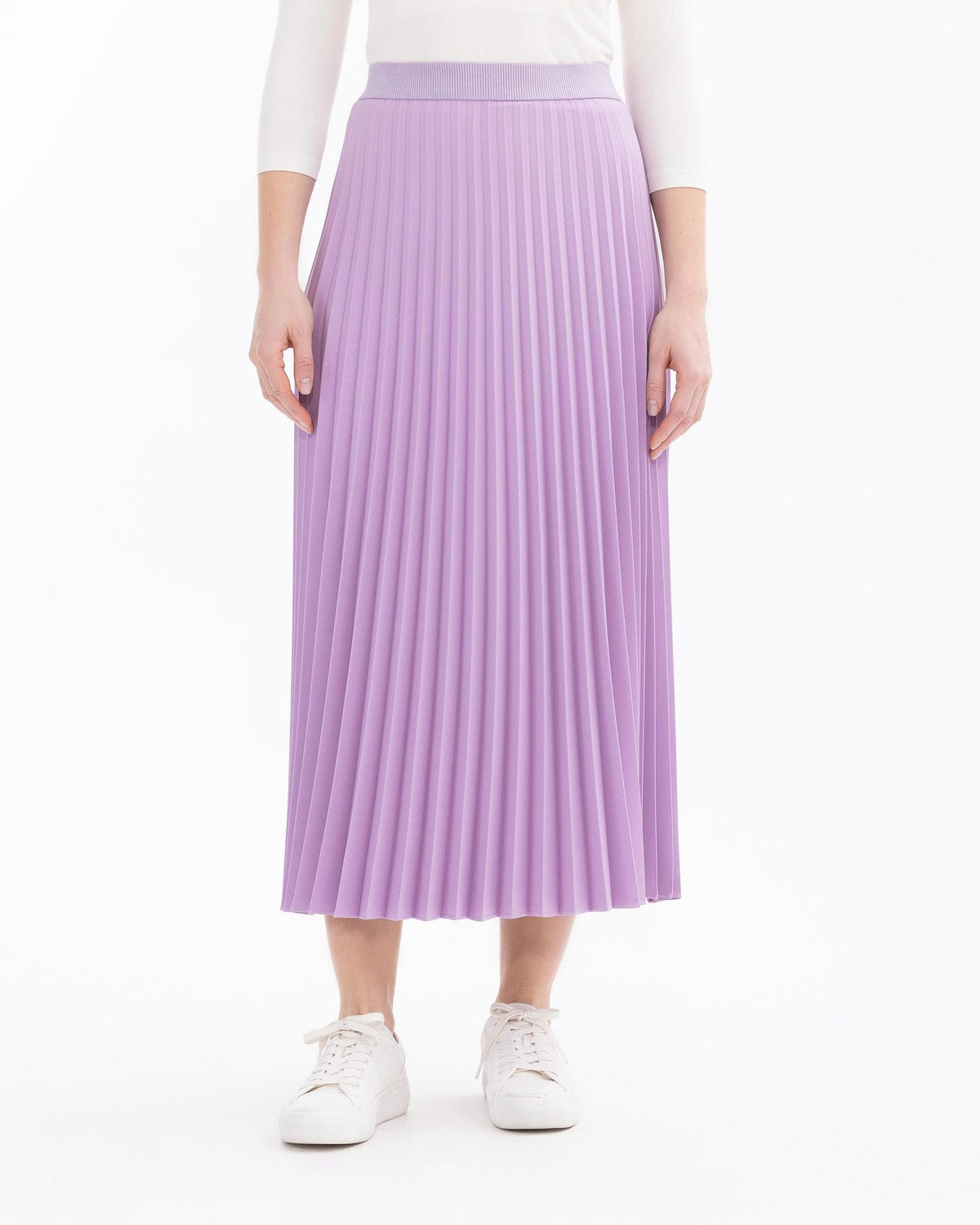 SCL Midi Pileli Etek: Minimalist Günlük Stil - Şimdi Al!