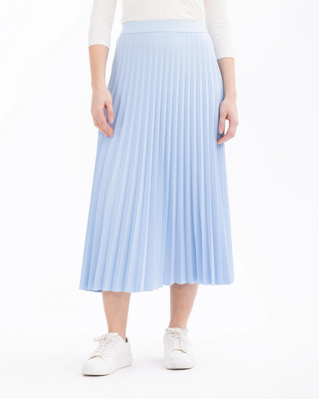 SCL Midi Pileli Etek: Minimalist Günlük Stil - Şimdi Al!