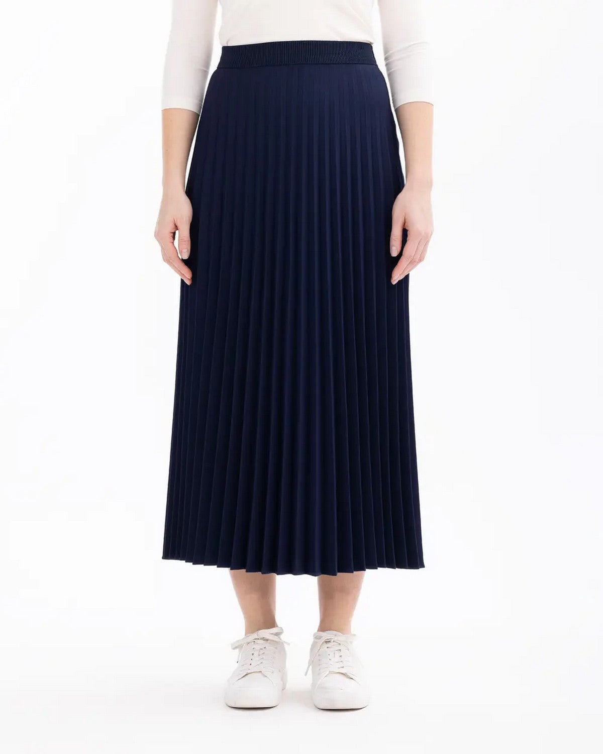 SCL Midi Pileli Etek: Minimalist Günlük Stil - Şimdi Al!
