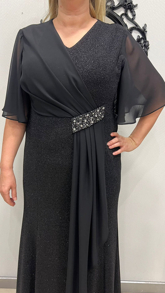 Ezze Kadın Taşlı Uzun Abiye Elbise 25YEZ4333