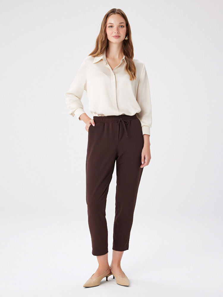 Faik Sönmez Comfort Fit Krep Örme Pantolon İkincil görsel