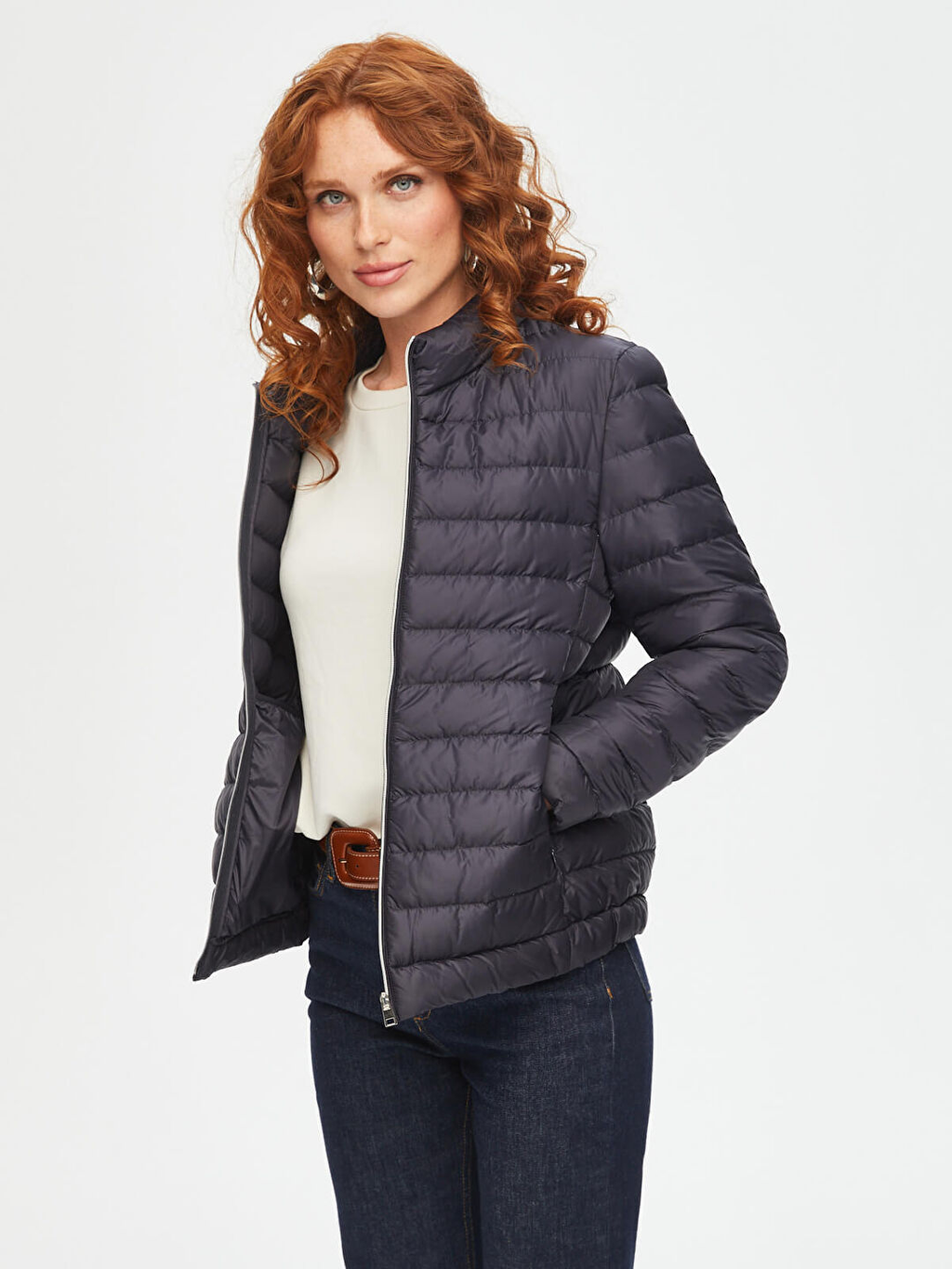 Faik Sönmez Kadın Kapitone Mont Mont B00042-1