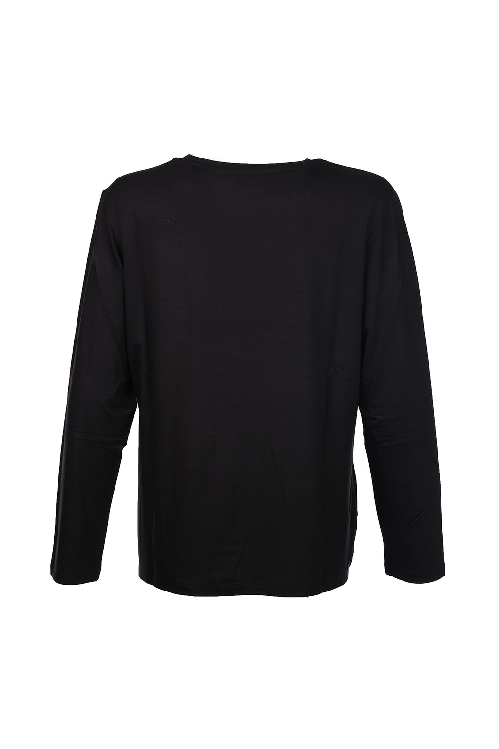 Faik Sönmez Kadın Oversize V Yaka Uzun Kol Minimalist T-Shirt