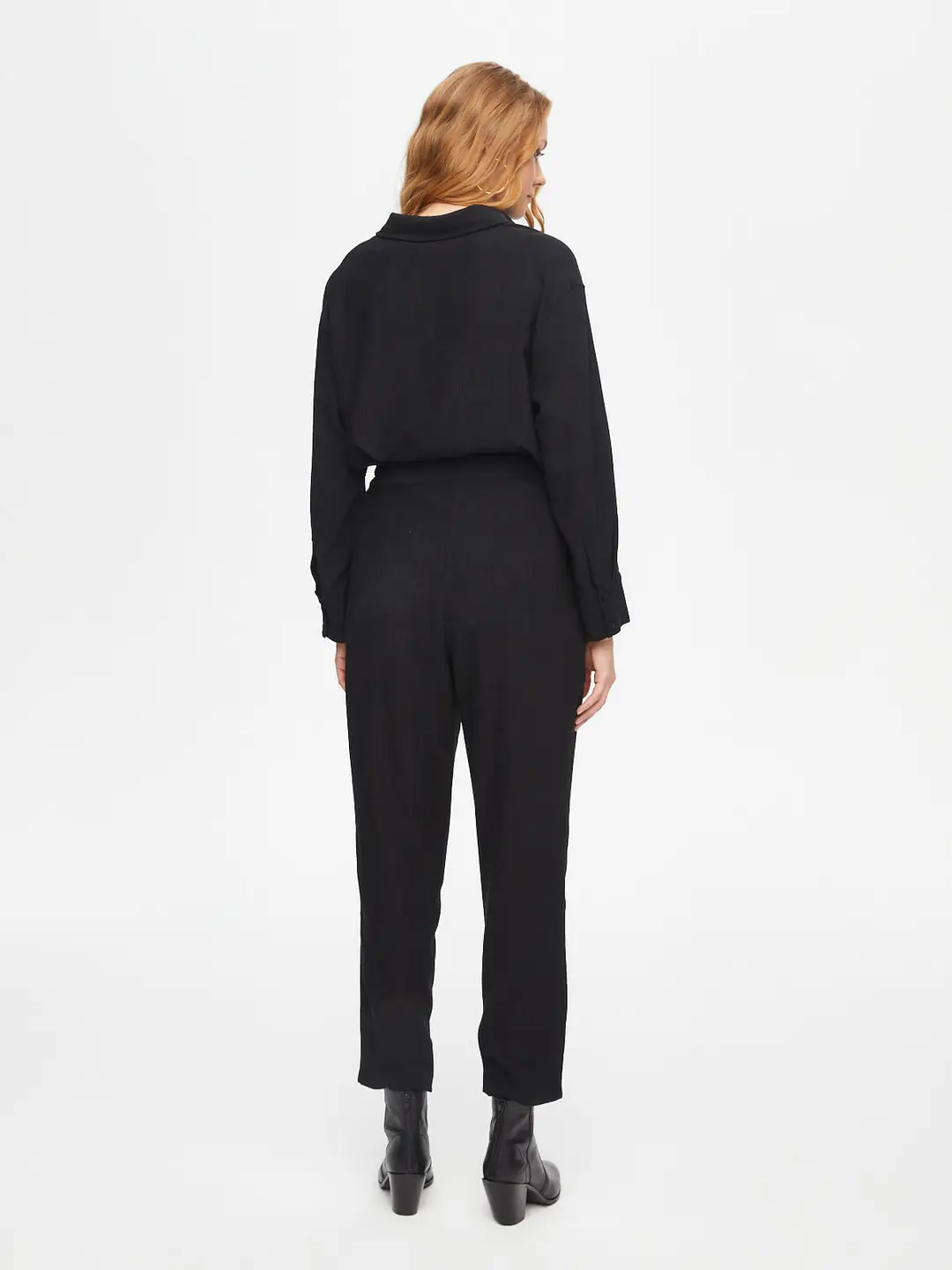 Faik Sönmez Oversize Midi Kadın Pantolon - Minimalist Stil