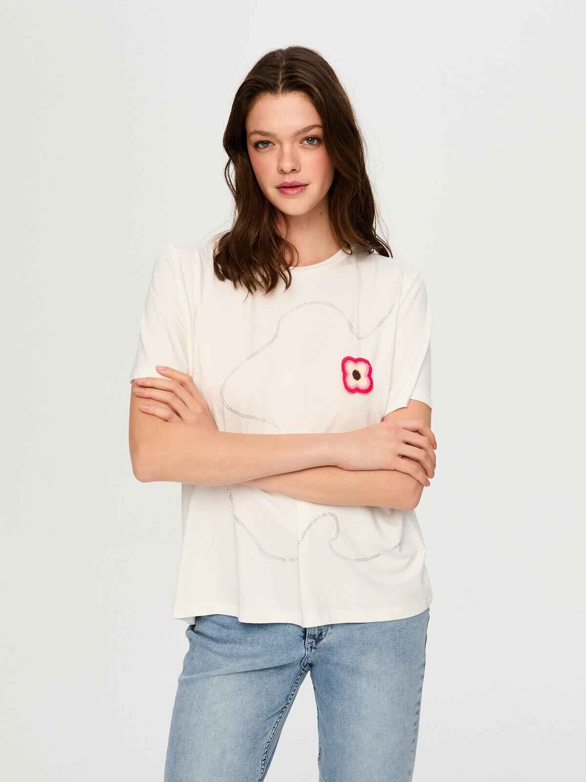 Faik Sönmez Kadın T-Shirt US26TSH052 Translation missing: tr.content.product_image_secondary