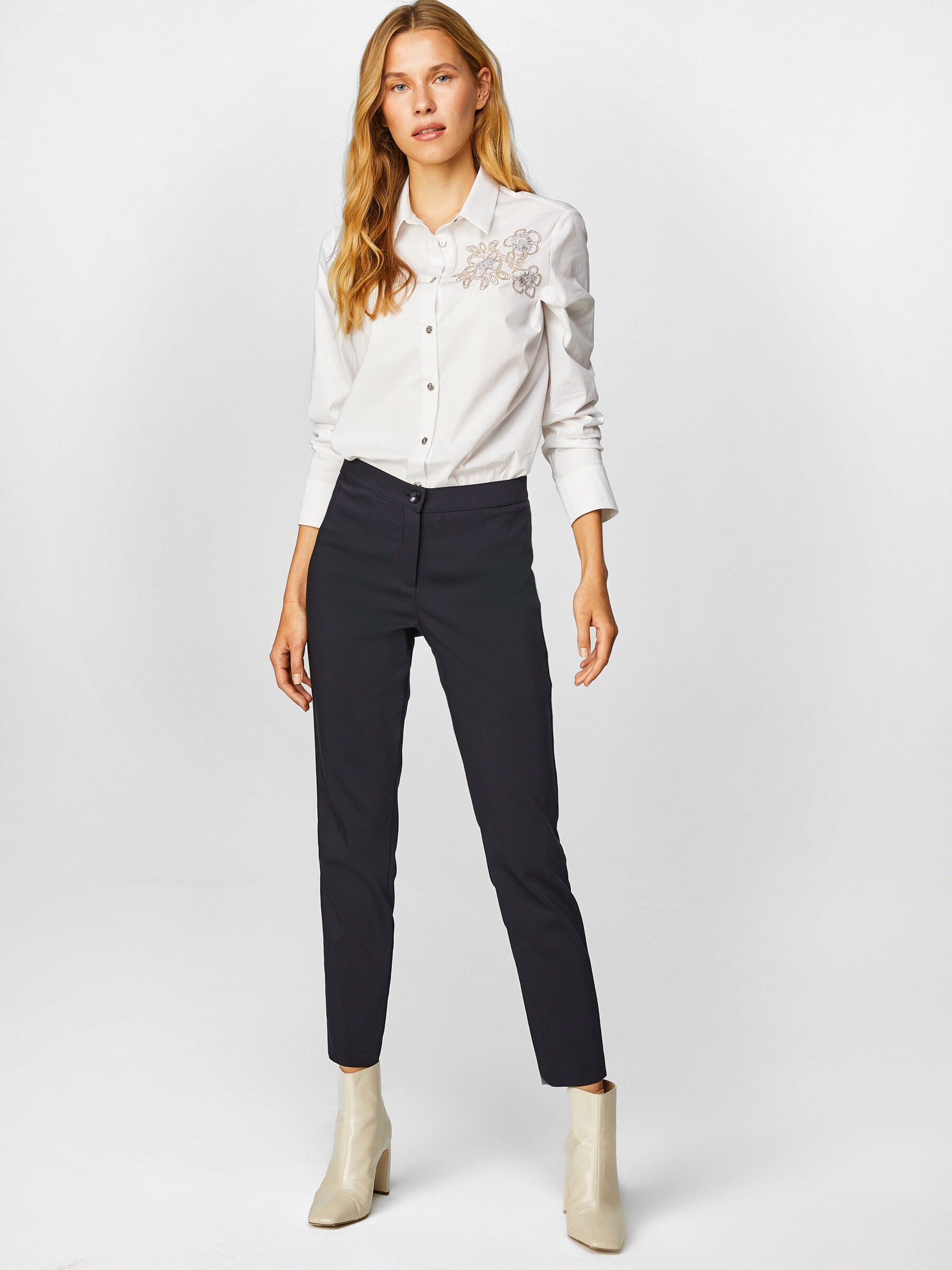 Faik Sönmez Minimalist Crop Kadın Pantolon - Günlük & İş
