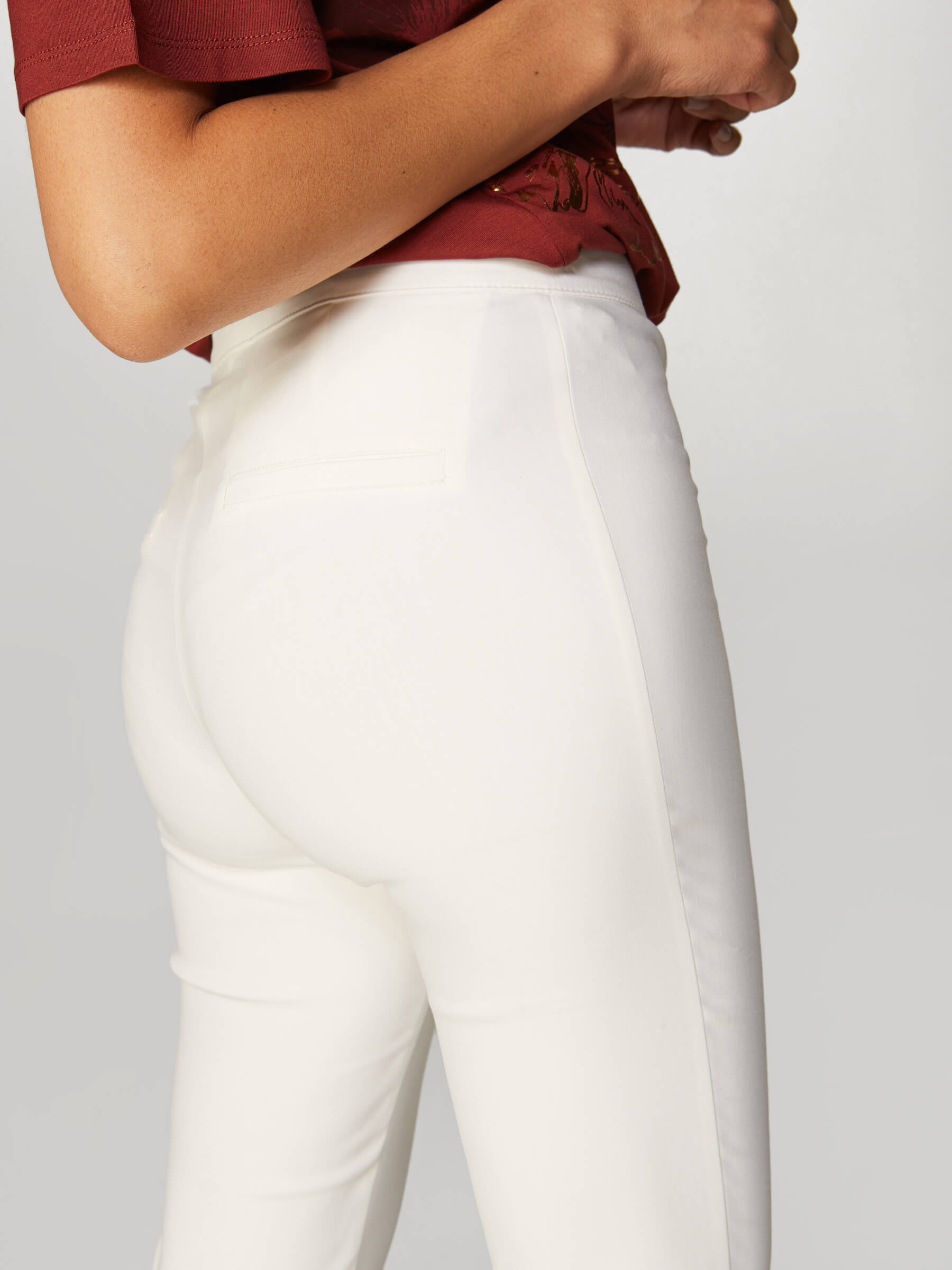 Faik Sönmez Minimalist Crop Kadın Pantolon - Günlük & İş