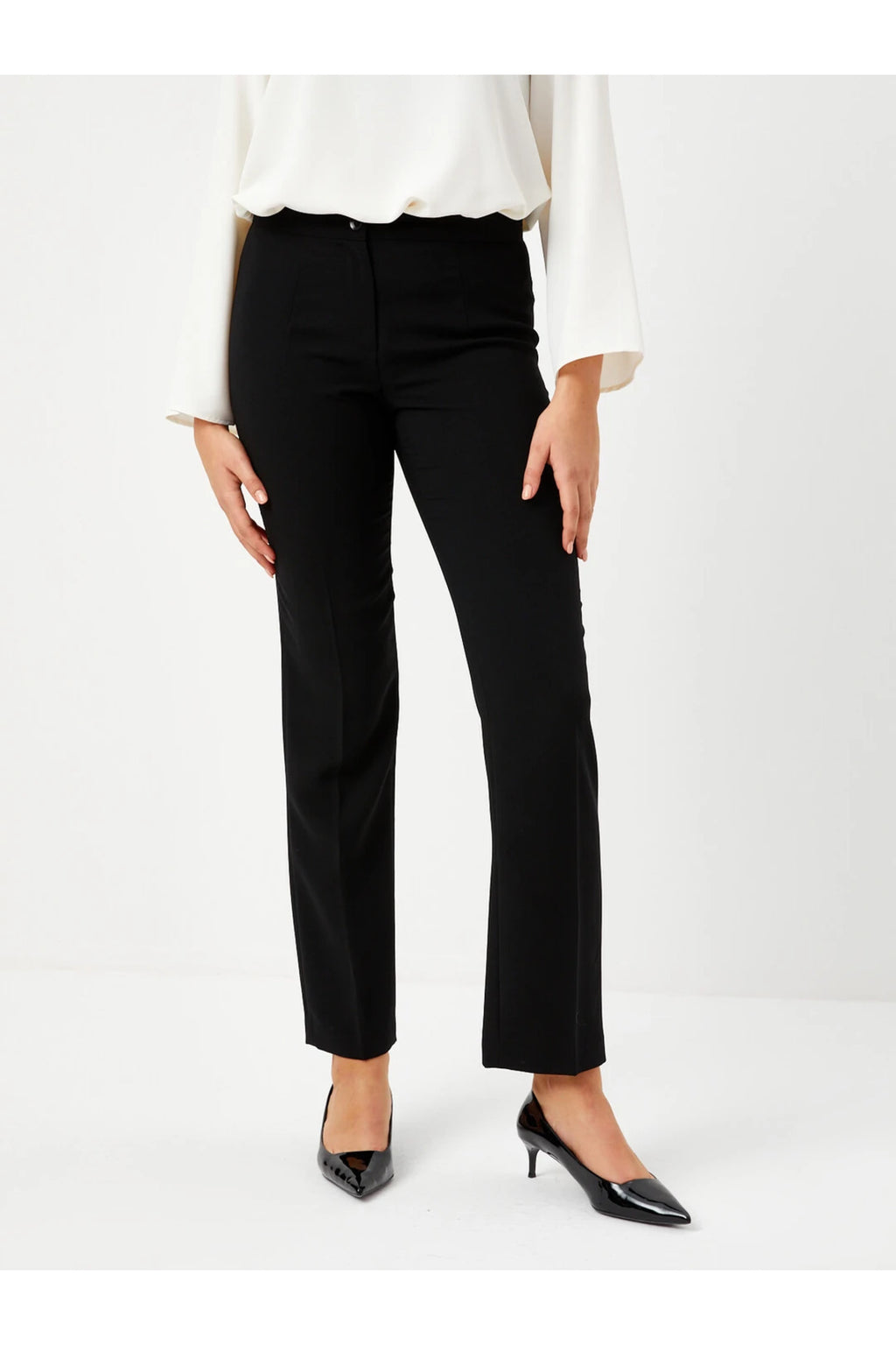 Faik Sönmez Minimalist Kadın Pantolon - Regular Fit - Yüksek Bel