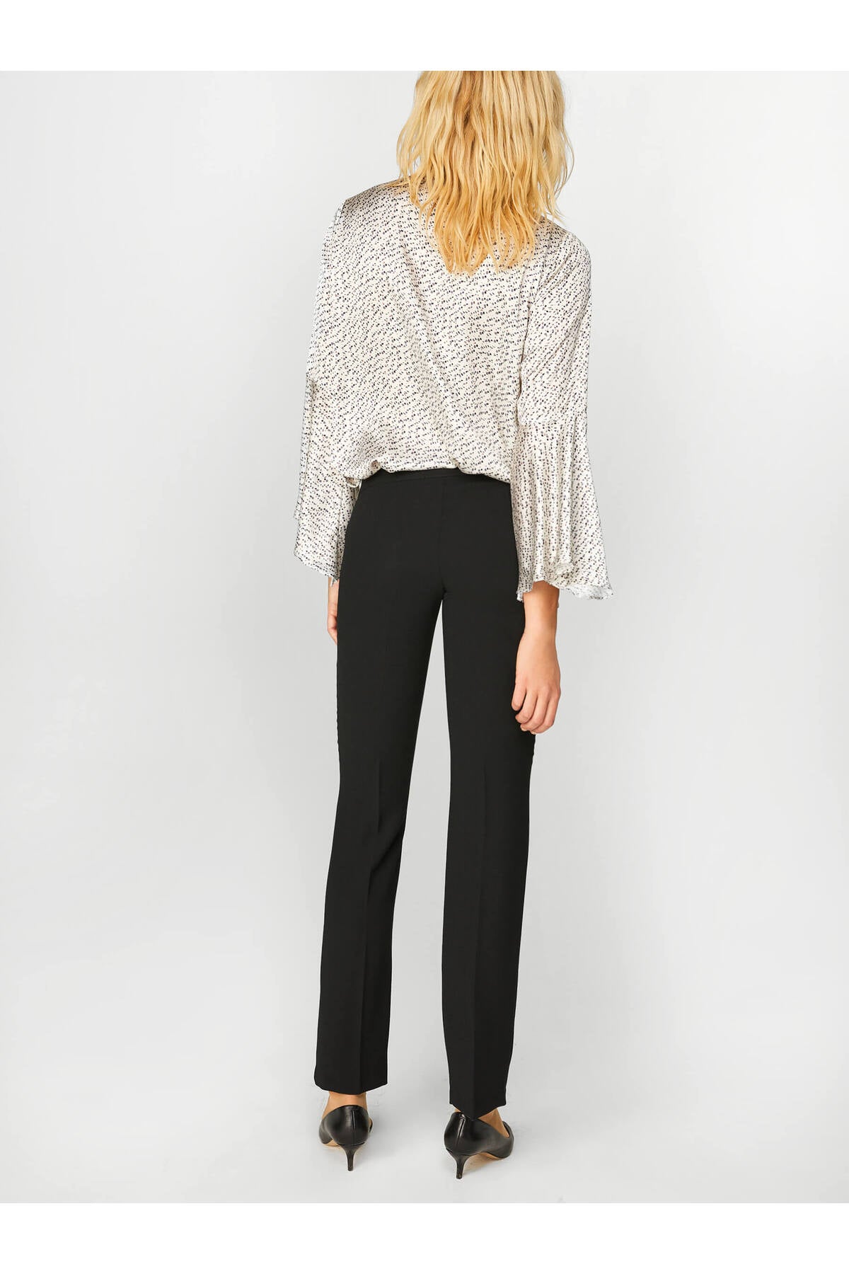 Faik Sönmez Minimalist Kadın Pantolon - Regular Fit - Yüksek Bel