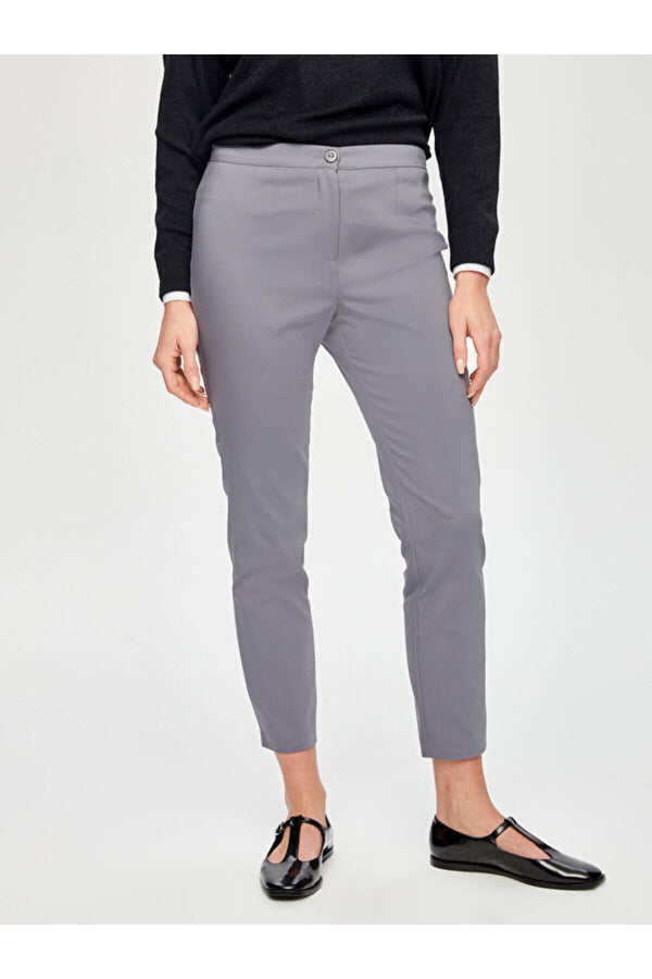 Faik Sönmez Minimalist Yüksek Bel 7/8 Kadın Pantolon - Modern ve Şık