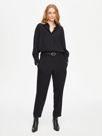 Faik Sönmez Oversize Midi Kadın Pantolon - Minimalist Stil