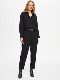 Faik Sönmez Oversize Midi Kadın Pantolon - Minimalist Stil