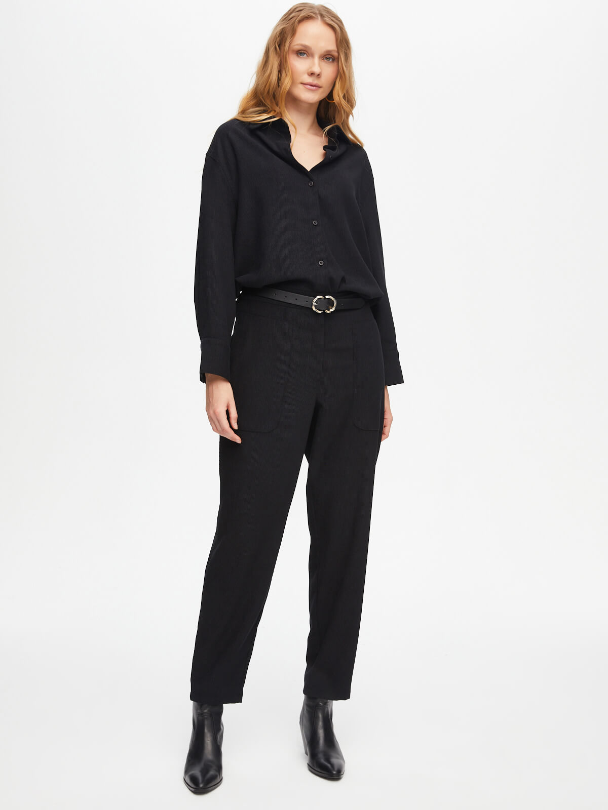 Faik Sönmez Oversize Midi Kadın Pantolon - Minimalist Stil
