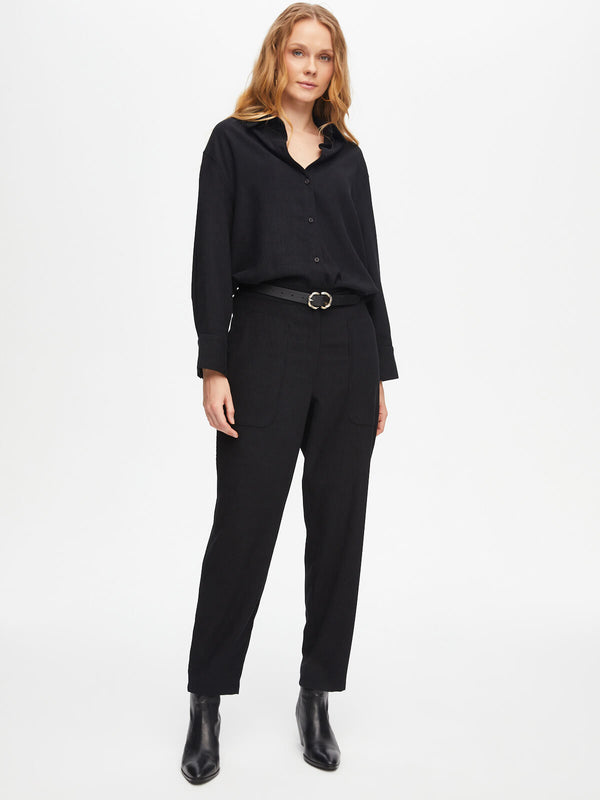 Faik Sönmez Oversize Midi Kadın Pantolon - Minimalist Stil