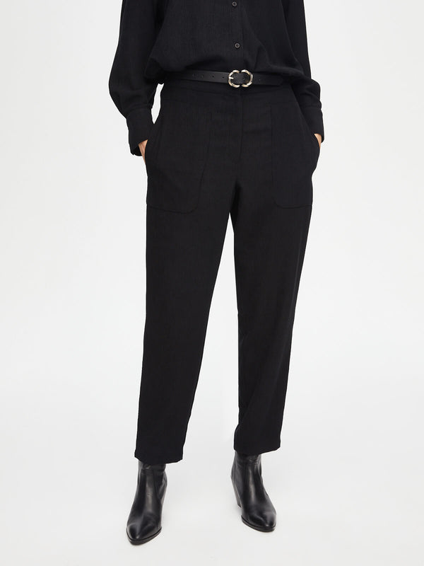 Faik Sönmez Oversize Midi Kadın Pantolon - Minimalist Stil