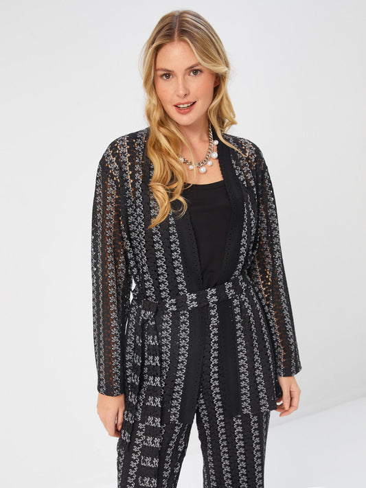 Faik Sönmez Oversize Midi Kimono - Bağcıklı Bel - Minimal Tasarım