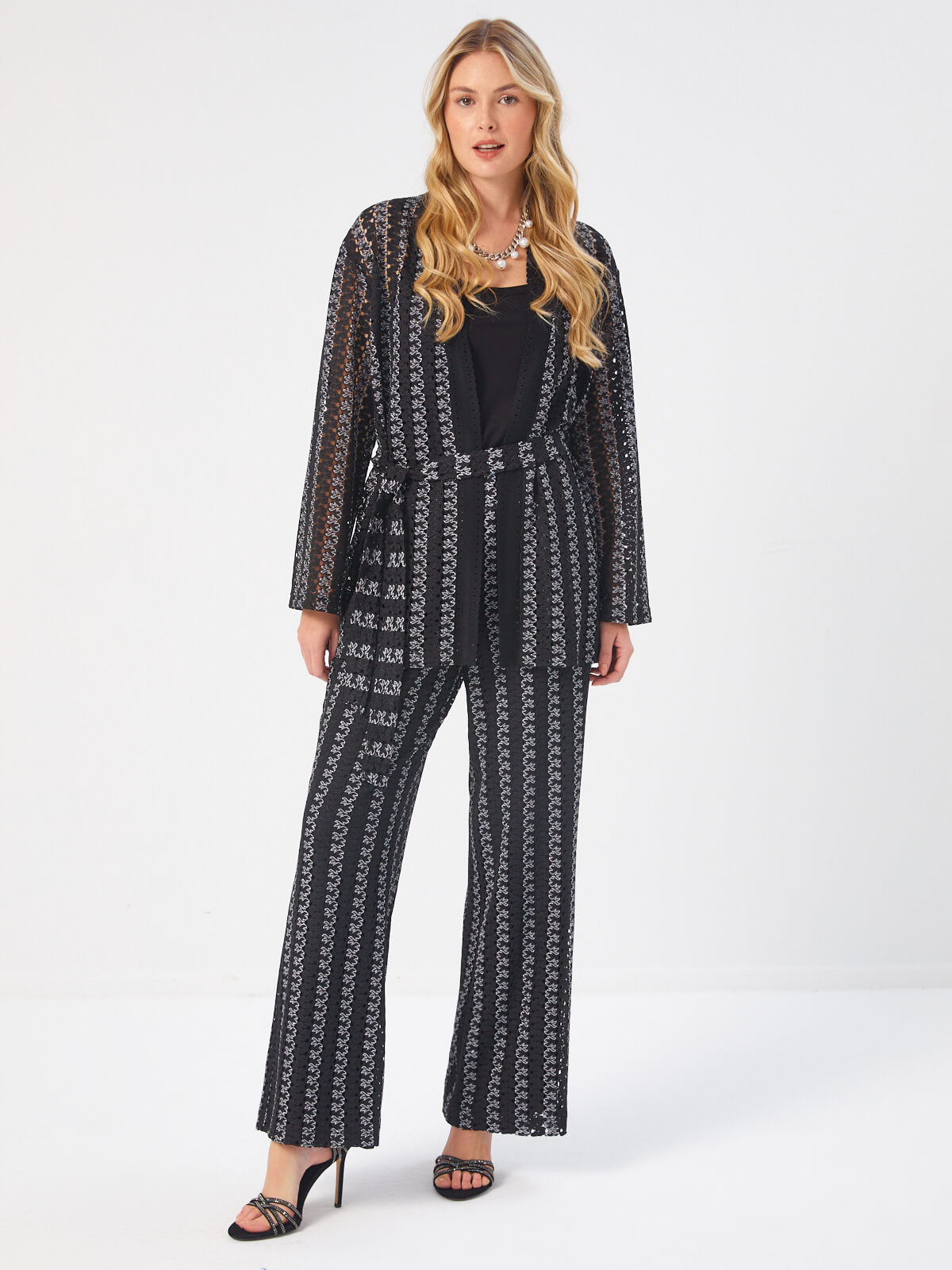 Faik Sönmez Oversize Midi Kimono - Bağcıklı Bel - Minimal Tasarım
