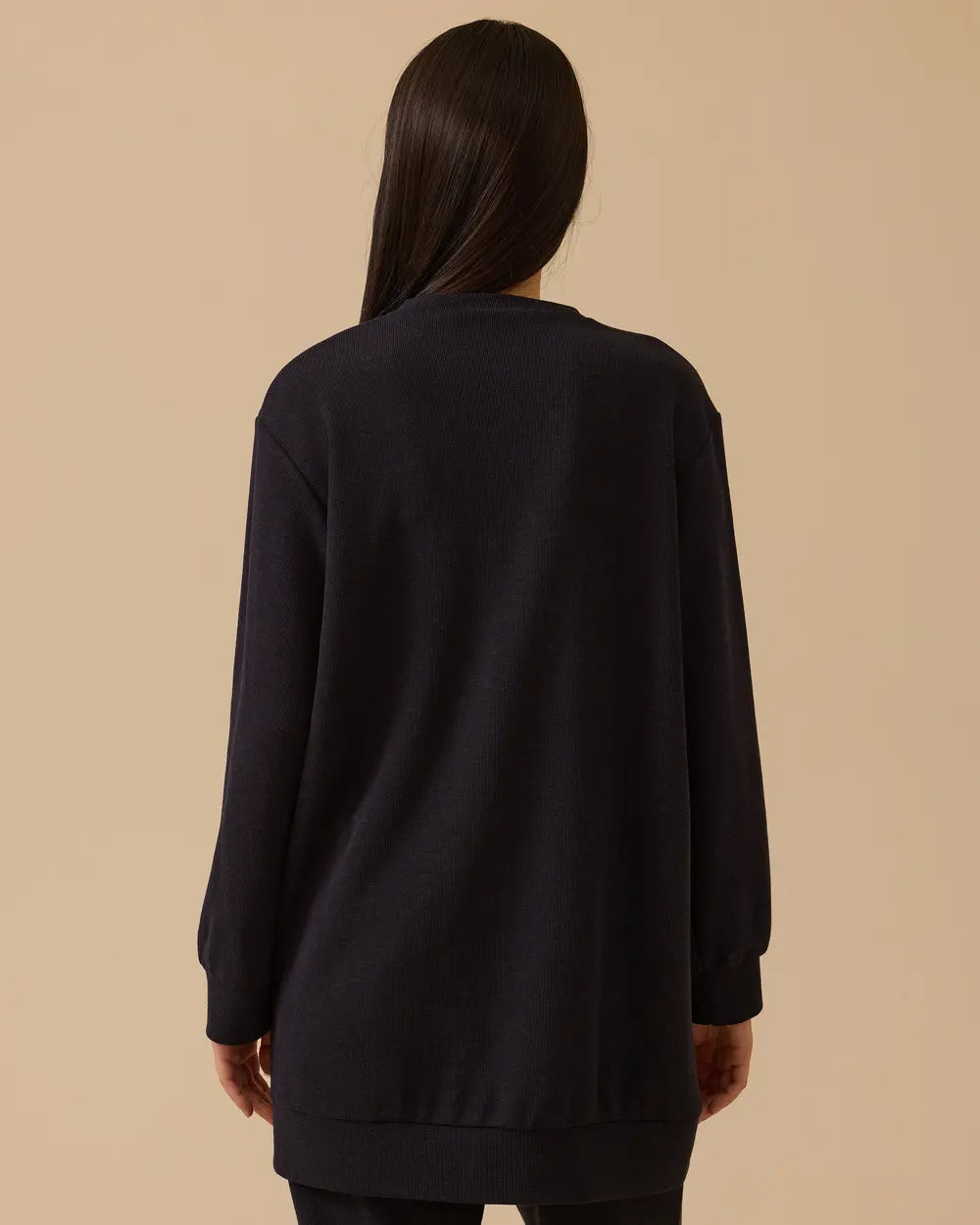 fermuar detaylı yuvarlak yaka sweatshirt Scl