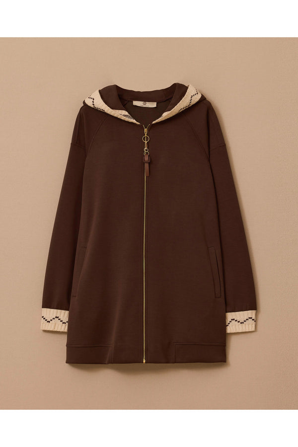 fermuarlı kapüşonlu kap Scl