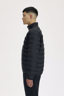 Fred Perry Erkek Dik Yaka Fermuarlı Şişme Mont Kışlık Dış Giyim