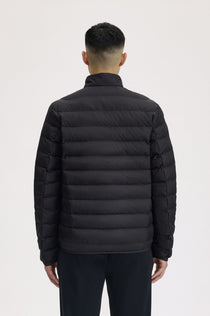Fred Perry Erkek Dik Yaka Fermuarlı Şişme Mont Kışlık Dış Giyim
