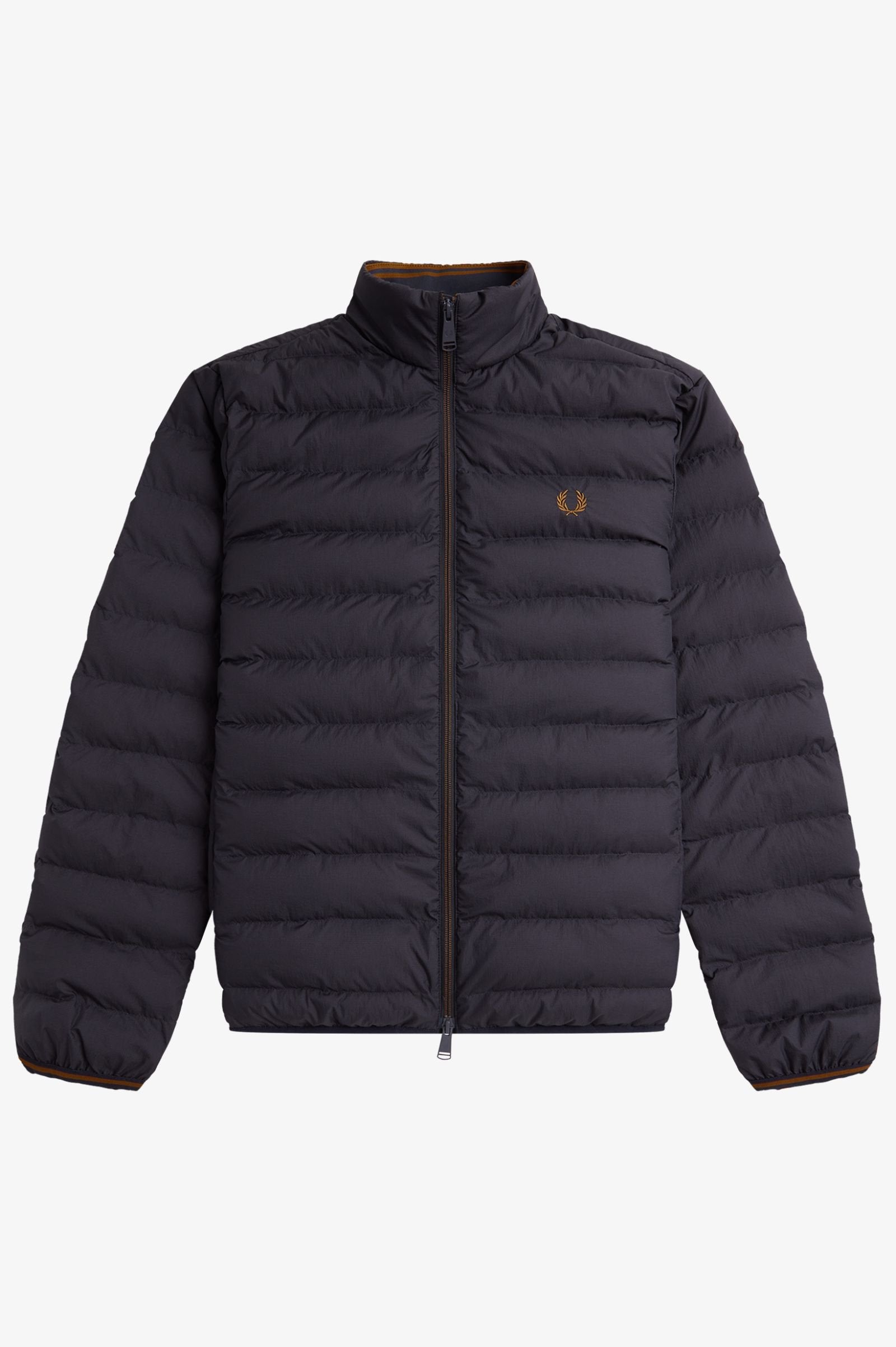 Fred Perry Erkek Dik Yaka Fermuarlı Kapitone Dolgulu Kışlık Mont Ceket İkincil görsel