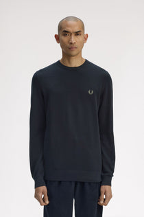 Fred Perry Erkek Bisiklet Yaka Normal Kesim Uzun Kollu Örme Triko Kazak