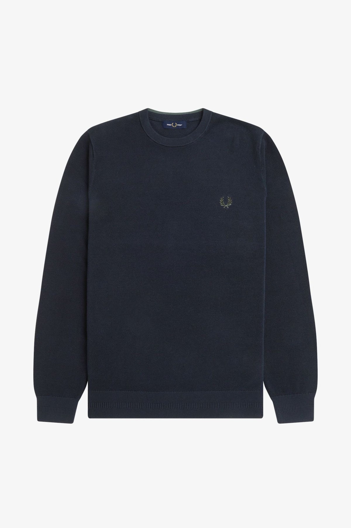 Fred Perry Erkek Bisiklet Yaka Normal Kesim Uzun Kollu Örme Triko Kazak