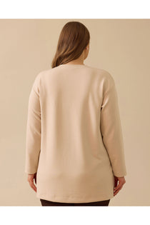 Gala-xi Kadın Büyük Beden Çiçek İşlemeli Sweatshirt 10002512314003