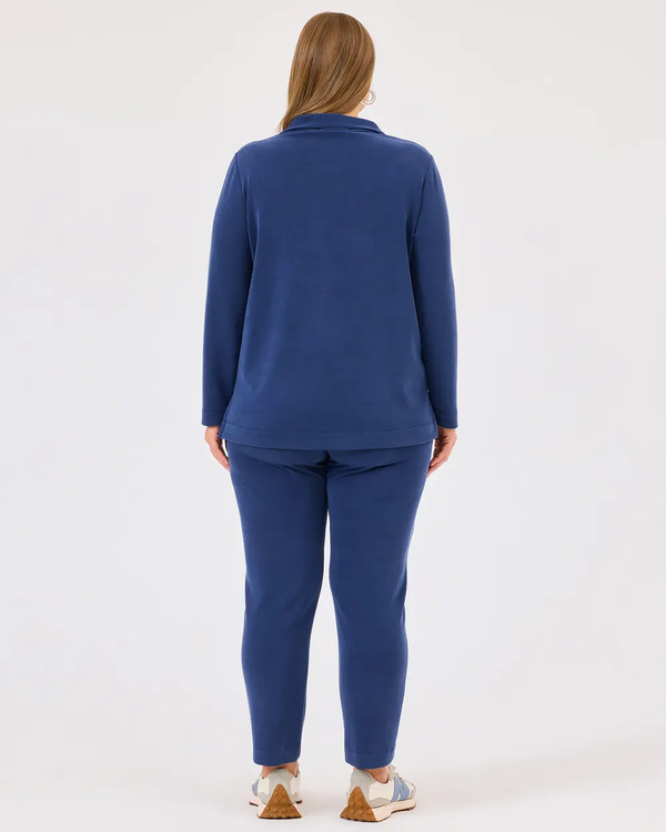 Gala-xi Kadın Büyük Beden Dik Yaka Fermuarlı Sweatshirt 10002422314009