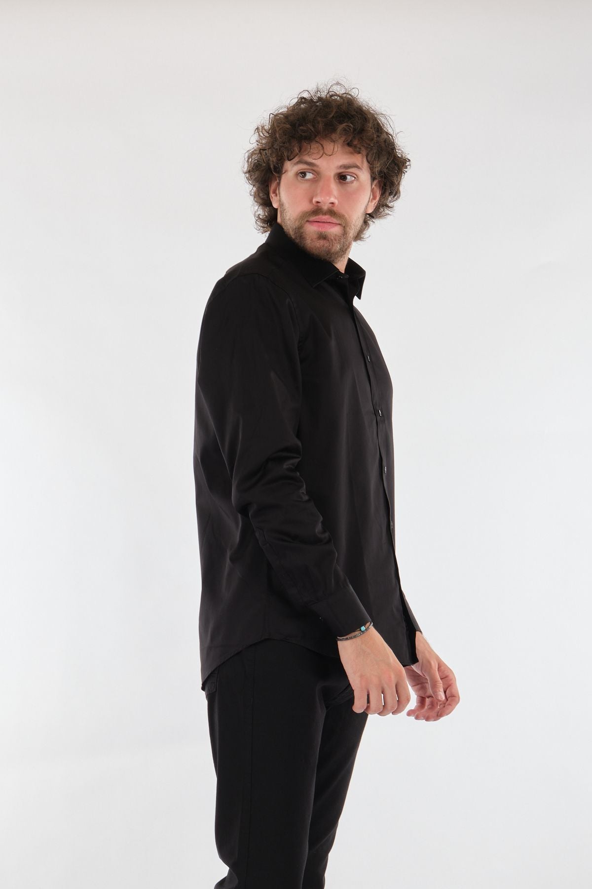 Gallini World Minimalist Erkek Uzun Kol Gömlek - Slim Fit