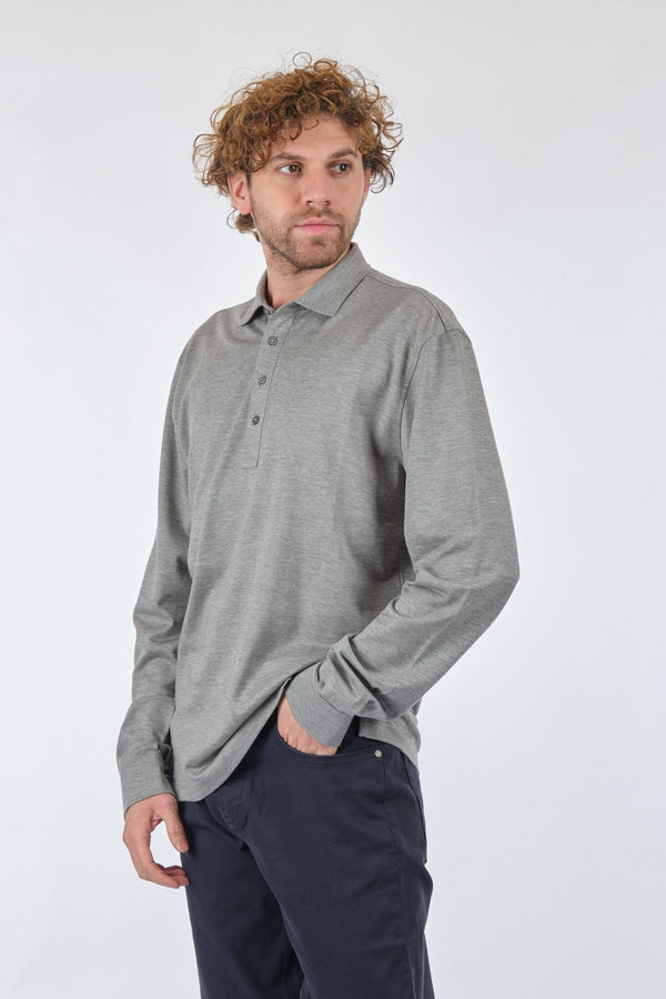 Gallus Erkek Uzun Kol Polo Yaka Sweatshirt - Minimalist & Günlük