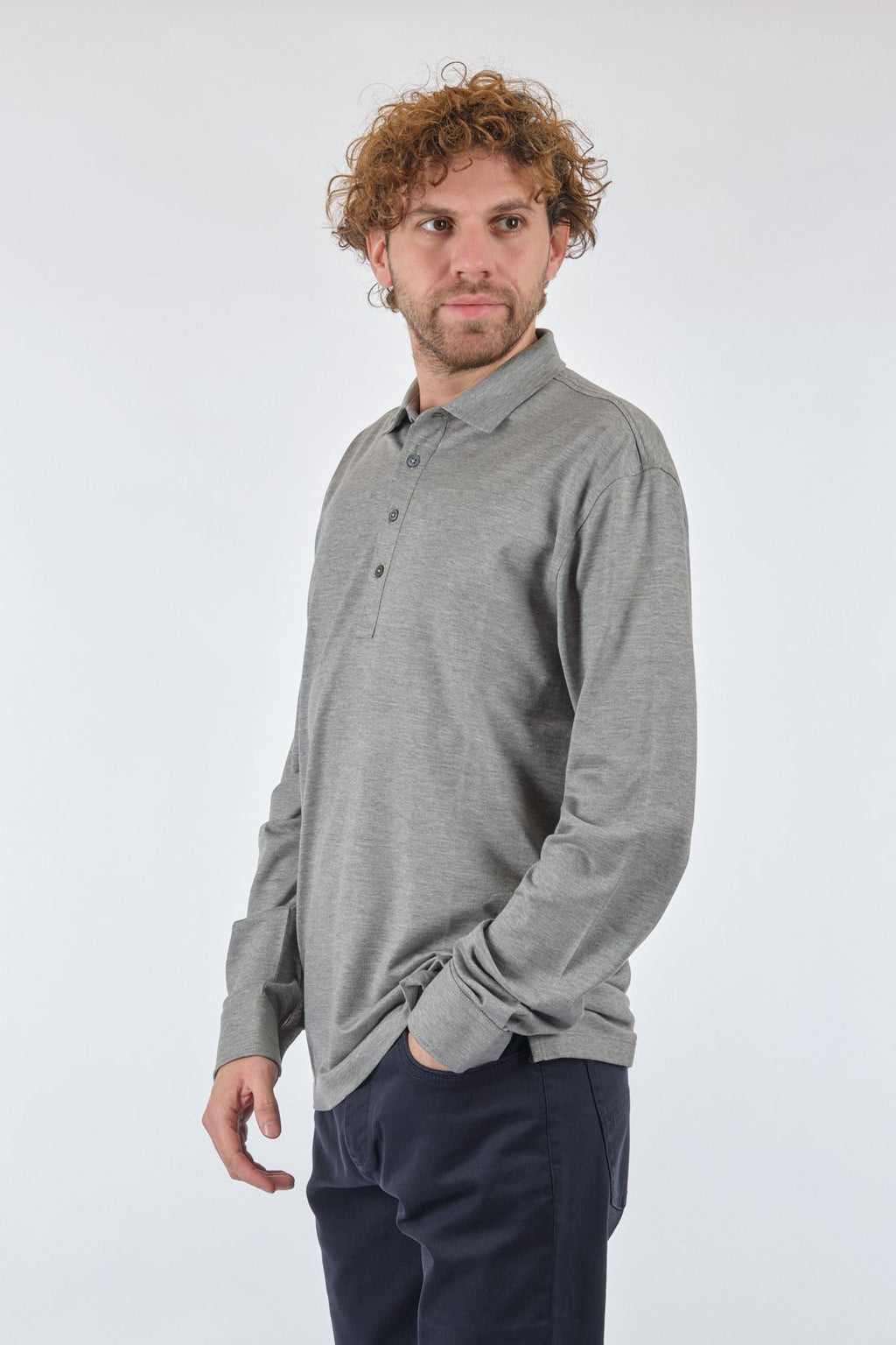 Gallus Erkek Uzun Kol Polo Yaka Sweatshirt - Minimalist & Günlük