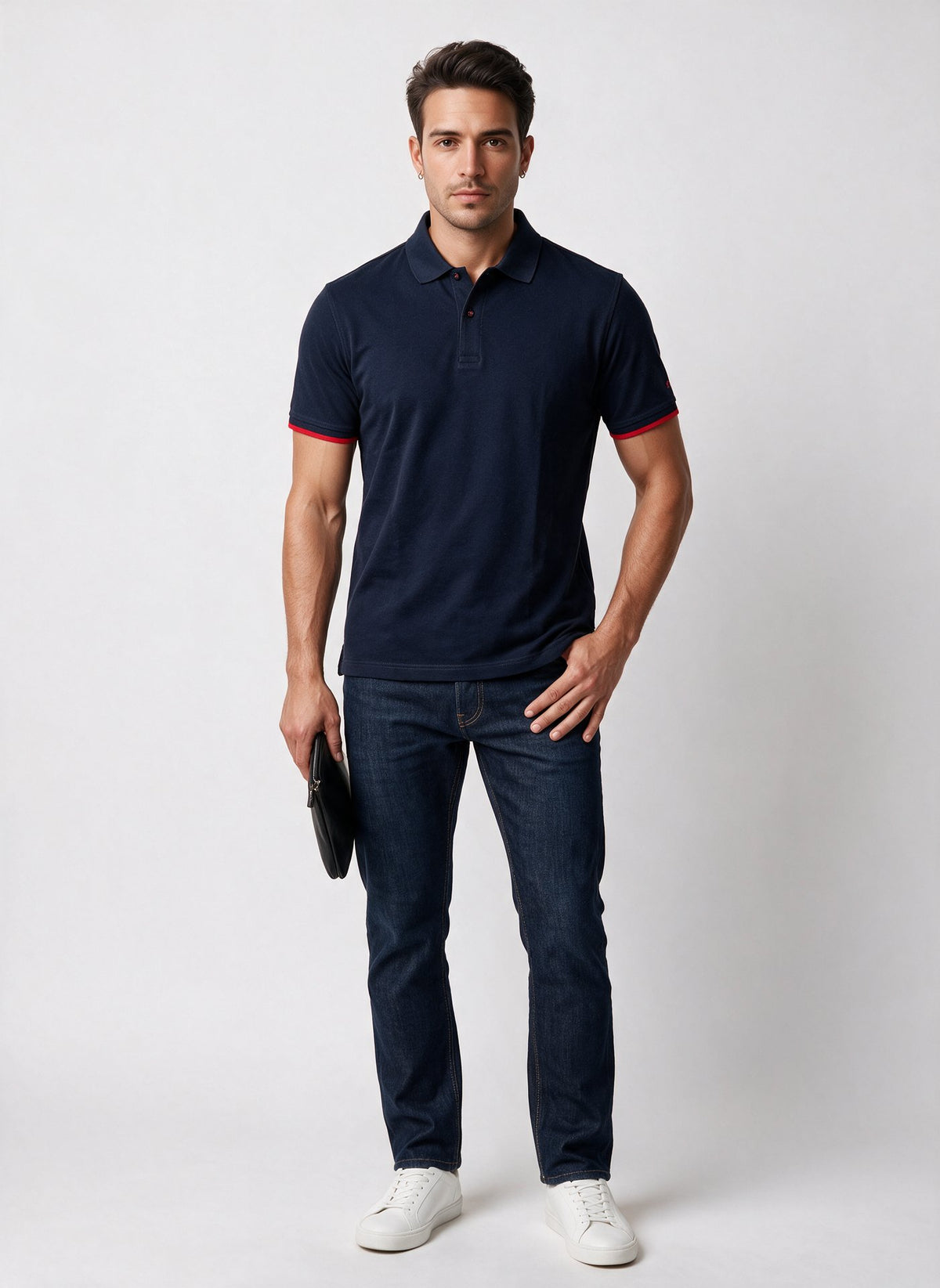 Giant Erkek Polo Yaka Pamuklu Kısa Kollu Logolu T-Shirt Ana görsel