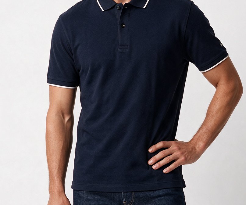 Giant Erkek Polo Yaka Kısa Kollu Pamuk Karışımlı Örme T-Shirt P912