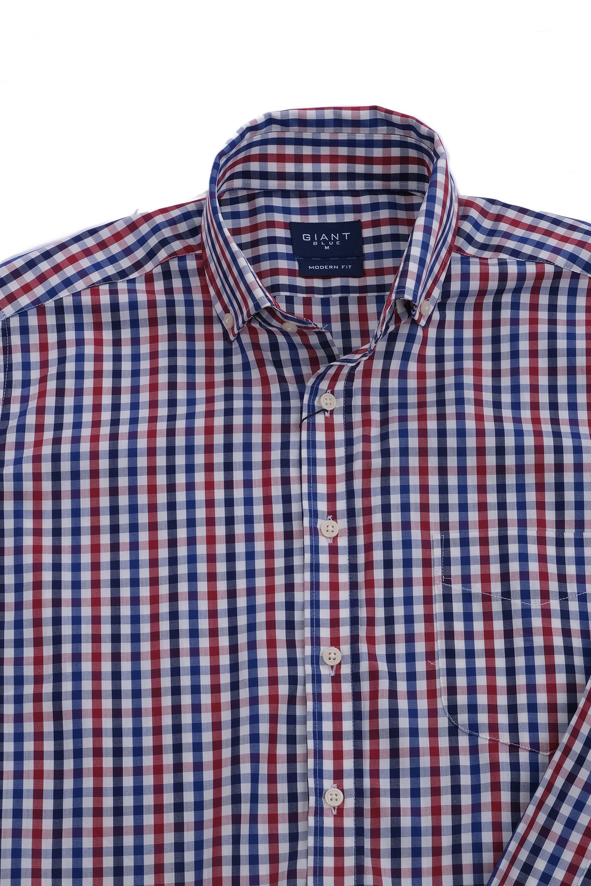 Giant Erkek Uzun Kol Kareli Gömlek - Minimalist Stil