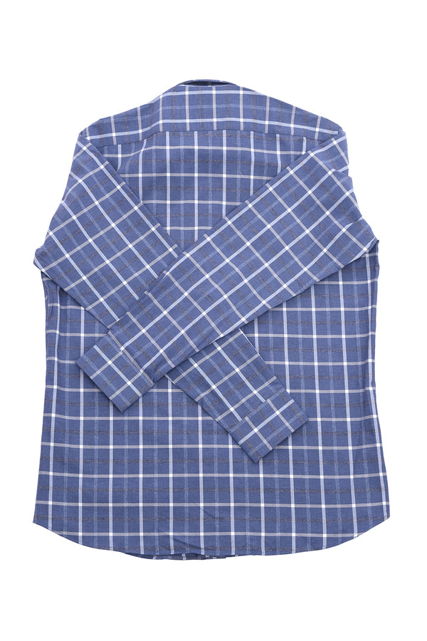 Giant Modern Fit Kareli Uzun Kol Erkek Gömlek - Minimalist Stil