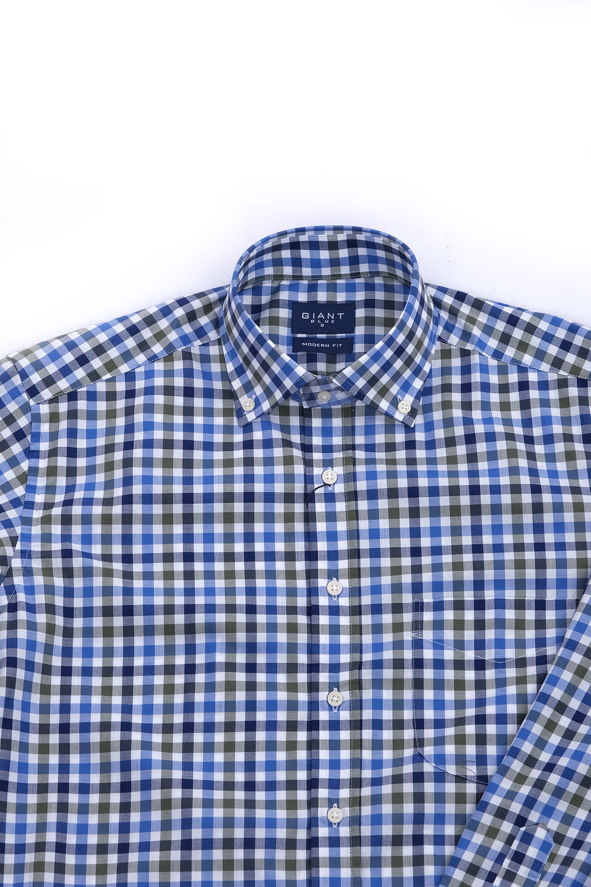 Giant Modern Fit Uzun Kol Kareli Erkek Gömleği - Günlük & İş İkincil görsel