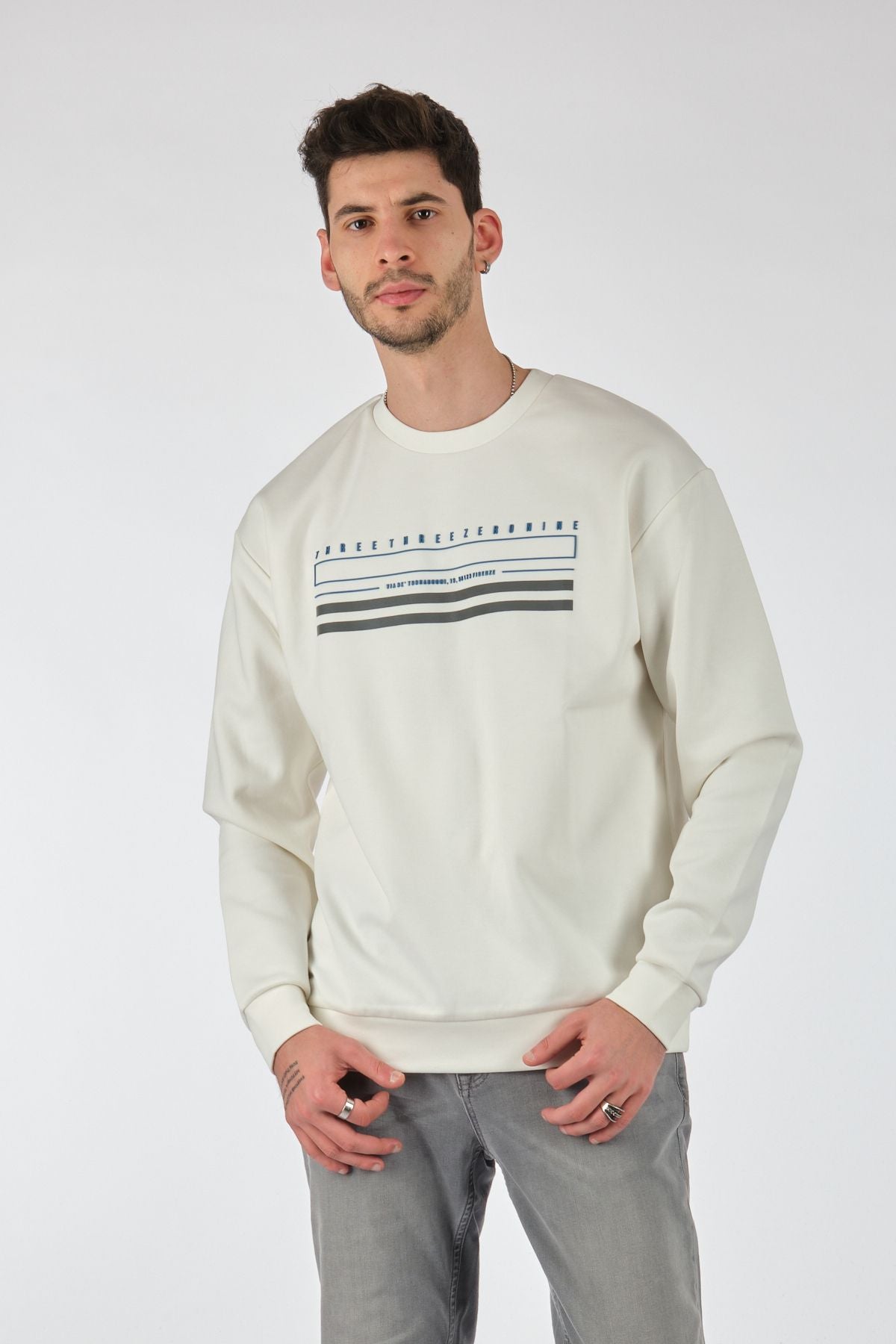 Gmg Fırenze Oversize Erkek Sweatshirt - Minimalist ve Rahat
