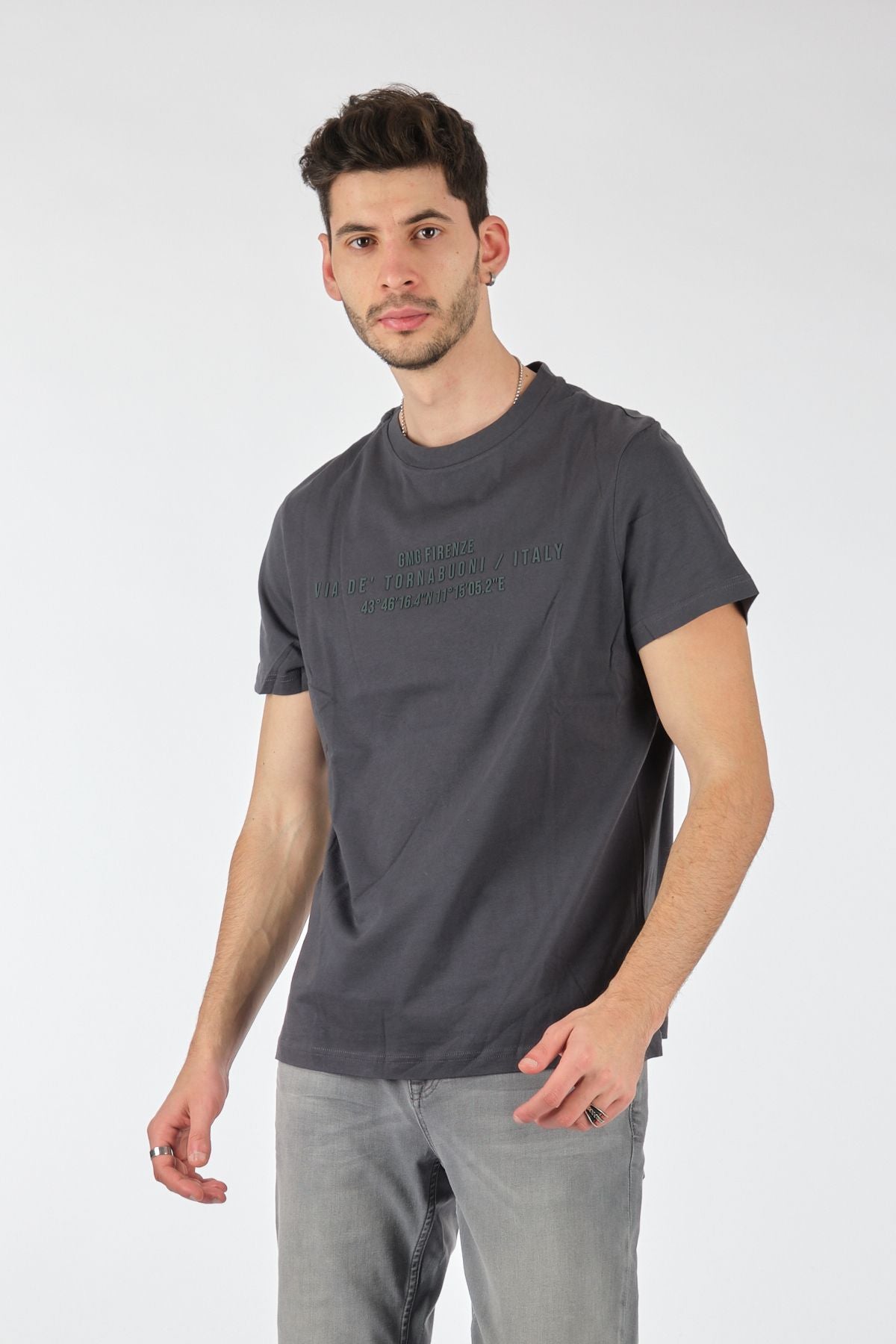 Gmg Fırenze Minimalist Regular Fit Kısa Kol Erkek T-Shirt - Günlük Kullanım Ana görsel